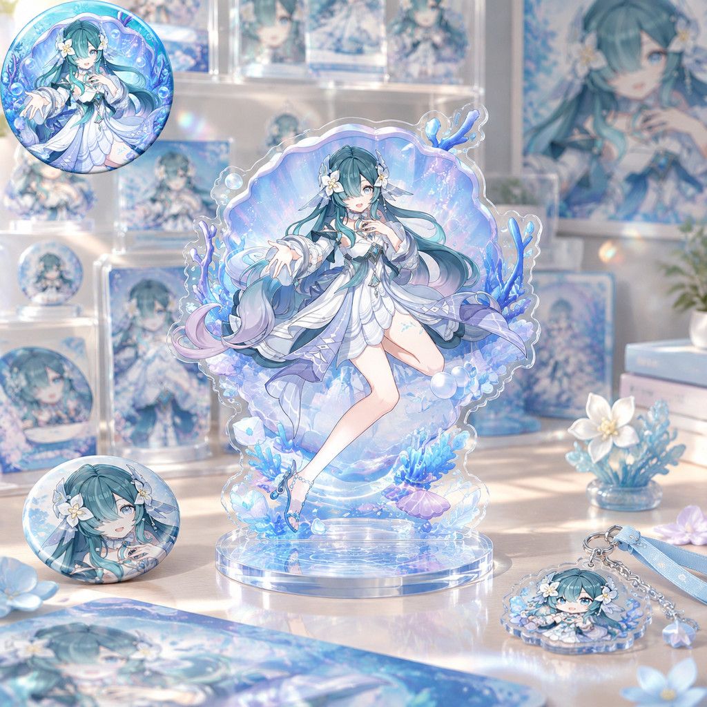 Supply Event - ตัวละครอนิเมะจากเกม Genshin Impact วอดิยานิตซา แผ่นอะคริลิกตั้งโต๊ะ รูปแบบโมเดล