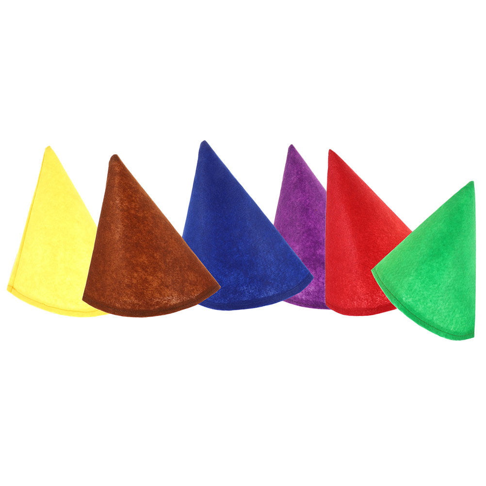 6 ชิ้น หมวกโนมทรงกรวยผ้าสักหลา - Party Hat Cone บทวิจารณ์และราคา