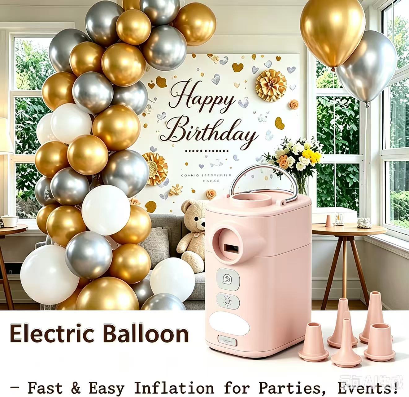 เครื่องสูบลมลูกโป่งไฟฟ้าแบบพกพ - Balloon Pump Hand บทวิจารณ์และราคา