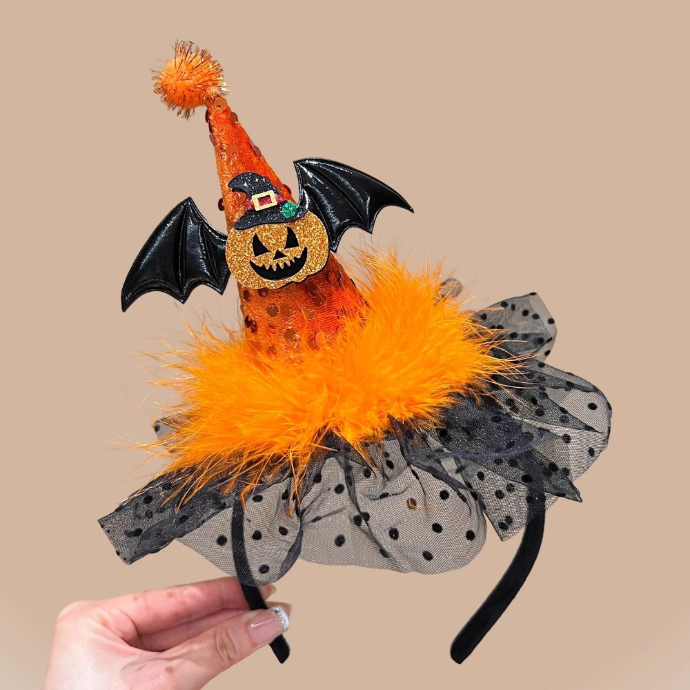 ที่คาดผมหมวกแม่มดฮาโลวีนลายแมง - Party Hat Cone บทวิจารณ์และราคา