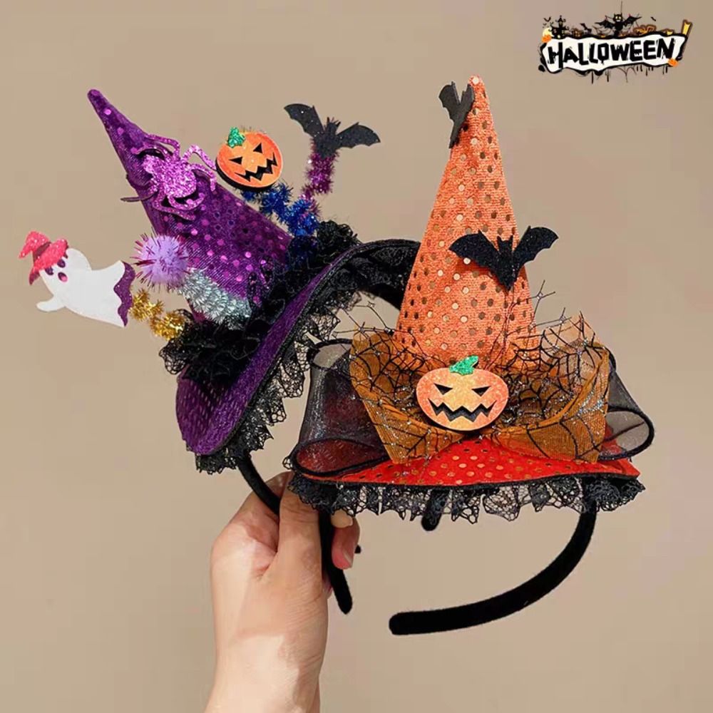 ที่คาดผมหมวกแม่มดฮาโลวีนลายแมง - Party Hat Cone บทวิจารณ์และราคา