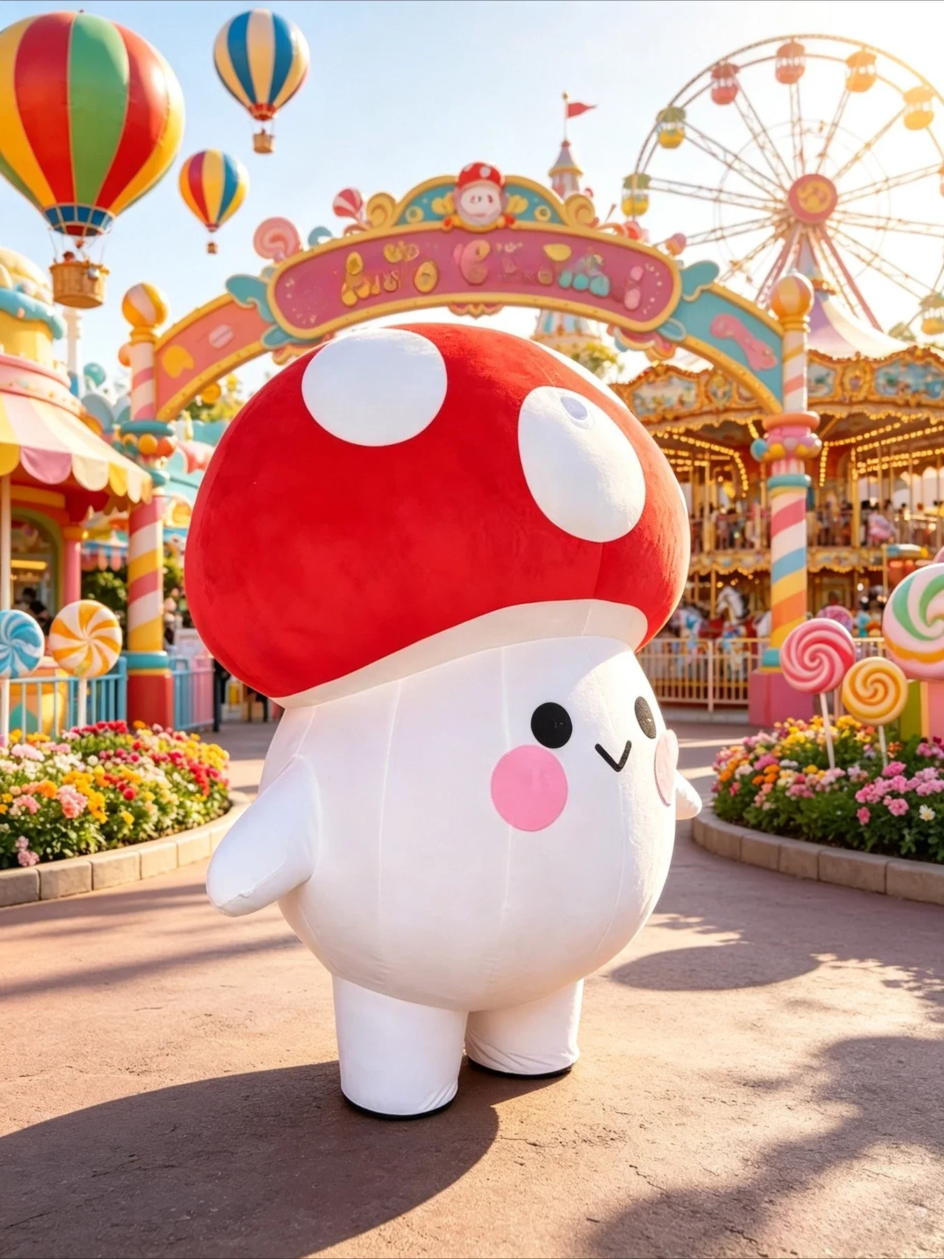 ชุดมาสคอตเห็ดเป่าลม สำหรับผู้ใ - Event Party บทวิจารณ์และราคา