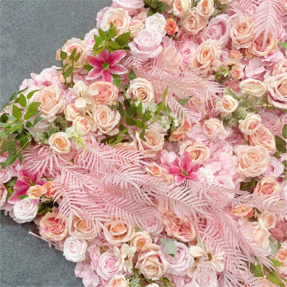 ดอกไม้ 5D สีชมพู Rose ผ้าดอกไม - Flower Wall Panel บทวิจารณ์และราคา