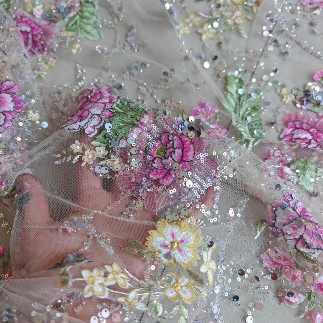 ผ้าลูกไม้ปักลายหรูหรา กว้าง 1  - Glitter Tablecloth บทวิจารณ์และราคา