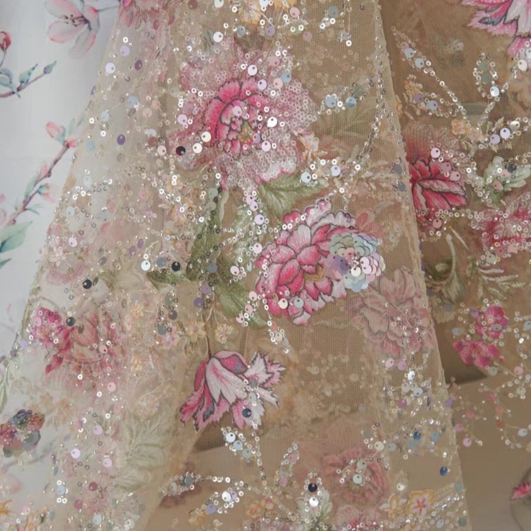 ผ้าลูกไม้ปักลายหรูหรา กว้าง 1  - Glitter Tablecloth บทวิจารณ์และราคา