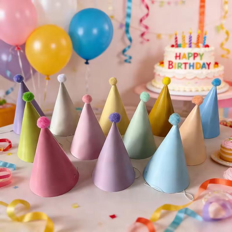 /HTF/10 หมวกปาร์ตี้วันเกิดหลาก - Party Hat Cone บทวิจารณ์และราคา